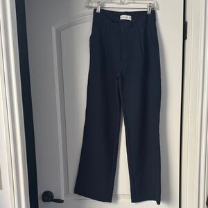 Abercrombie & Fitch Navy Blue Women's Trousers XXS SHORT